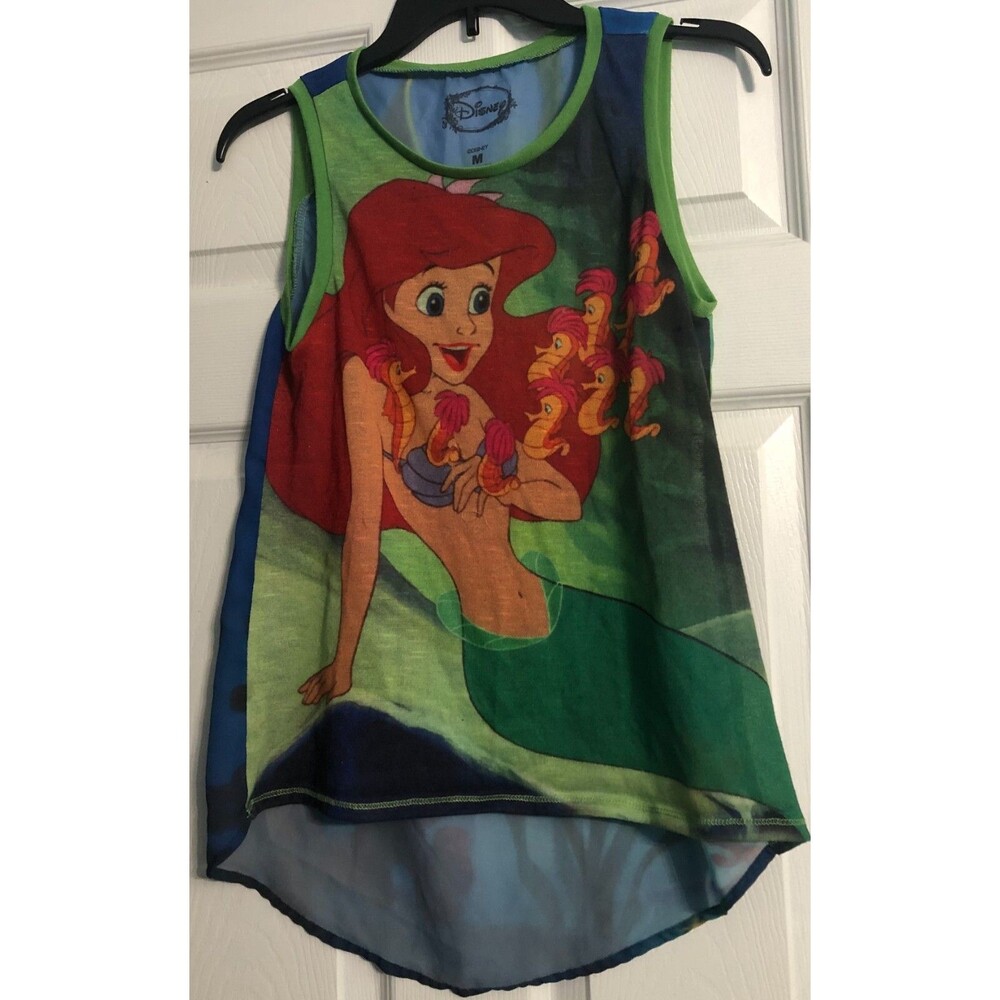 Women's Disney's Ariel Tank Top Under Sea Size M B1
